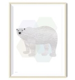 Plakat isbjørn 30 x 40 cm fra A:Sign - Tinashjem